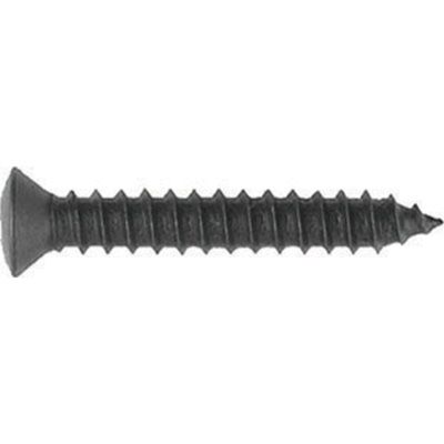 Philips Oval Head Sheet Metal Screw Undersize Head Black, Screw: 8 x 1-1/2", Head size: #6, Qty: 10