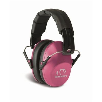 Pro Low Profile Folding Earmuff in Pink