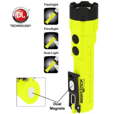 Bayco X-Series Intrinsically Safe Dual-Light Flashlight w/ Dual Magnets