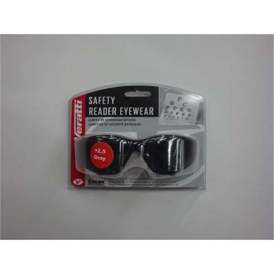 Safety Glasses - Veratti 2000 Readers Gray Lens, Enfog Diopter +2.5