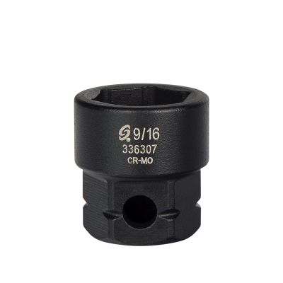 Sunex Tools 3/8 in. Drive 6-Point Low Profile Impact Socket w/ Hex Shank, 9/16 in.