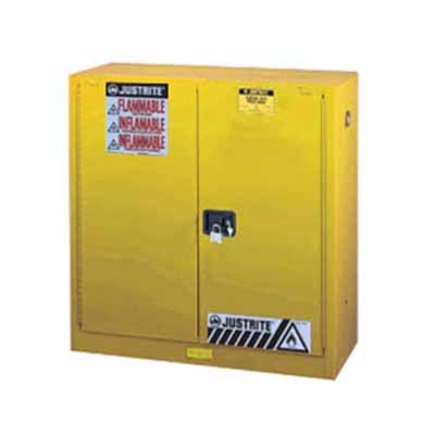 Yellow Fire Safety Cabinet, 40-Gallon
