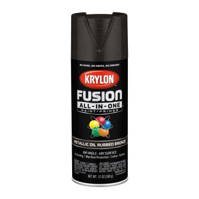 Krylon Fusion All-In-One Paint + Primer, Metallic Oil Rubbed