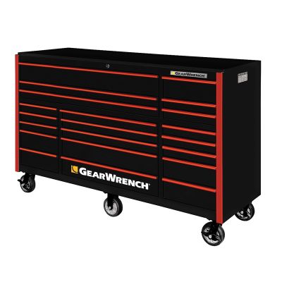 Extreme Tools GearWrench Series 72 21 Drawer Roller Cabinet With Red Handles