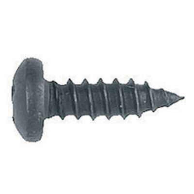 Phillips Oval Pan Head Sheet Metal Screws Size: 8 x 3/4", Finish: Black, Qty: 100