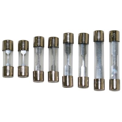 8 Piece 9 thru 30 Amp SFE Glass Fuse Kit