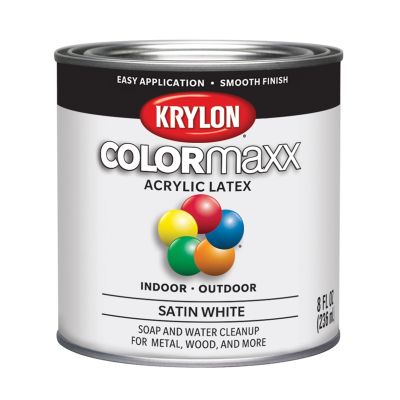 Krylon COLORmaxx Paint + Primer, Satin White