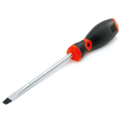 Slotted Screwdriver, 3/8 in. Tip, with 8 in. Shaft, Clear Handle