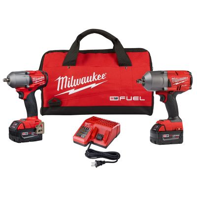 2-PC M18 FUEL 1/2" & 3/8" IMPACT WRENCH KIT