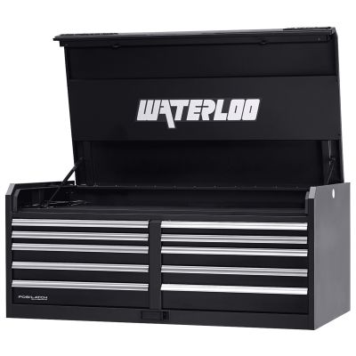 56" Professional HD Series 10-Drawer Chest in Black Finish