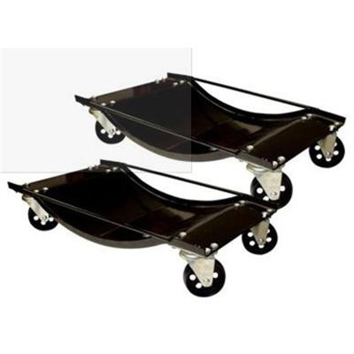 Car Dolly Set, 2 Piece, 1000 lb Capacity, Fits up to 14" Wide Tires, 3-1/2" Swivel Steel Casters