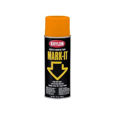 Krylon MarkIt Marking Paint; Flourescent Orange; 12 oz. Aerosol