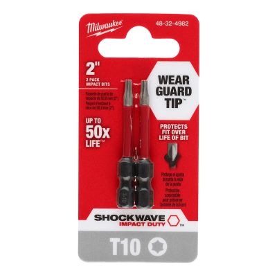 SHOCKWAVE Impact Duty? 2" T10 Bit 2PK