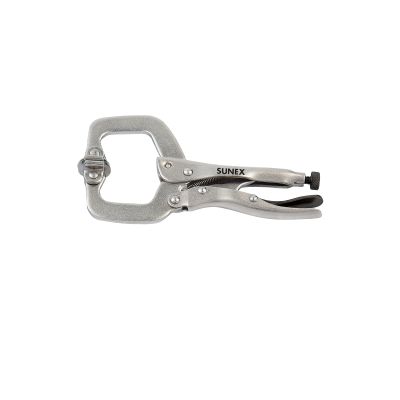 Sunex Tools 6 in. Locking C-Clamp w/ Swivel Pads