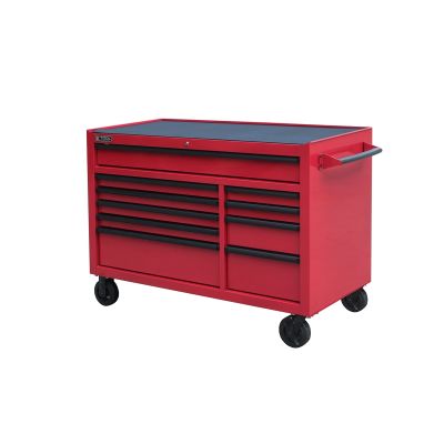 Red Tool Cabinet Pro Series 54" Rolling 10-Drawer