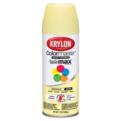 Krylon Colormaster Satin Touch; Meringue; 12 oz. Aerosol