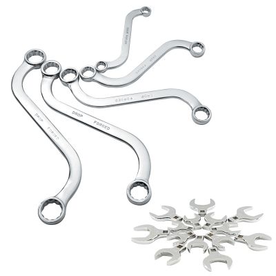 Sunex 14-piece 1/2 in. Jumbo Crowfoot w/ 5-Piece Double Box End Wrench Set
