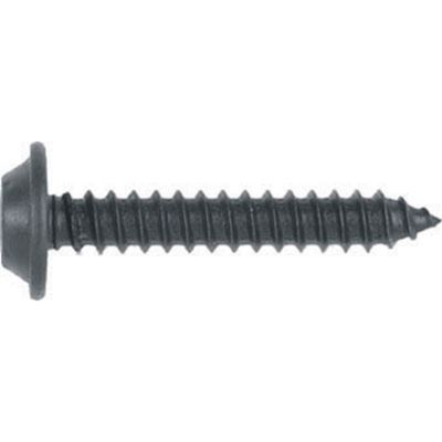Philips Flat Top Washer Head Black Trim Screw, Screw size: 8 x 1-1/4, 13/32 O.D. washer, Qty: 100