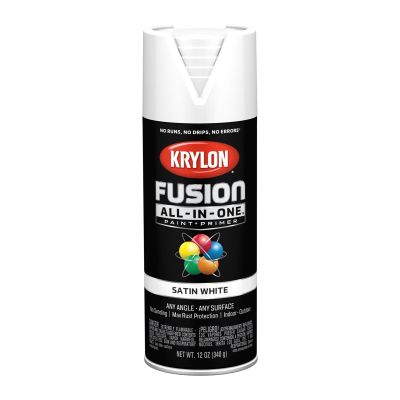 Krylon Fusion All-In-One Paint + Primer, Satin White