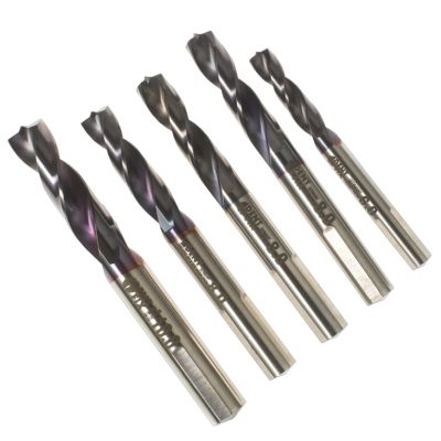 5 Piece Titanium Carbo-Nitride Coated Drill Bit Variety Pack