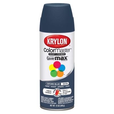 Krylon Colormaster Satin Touch; Oxford Blue; 12 oz. Aerosol