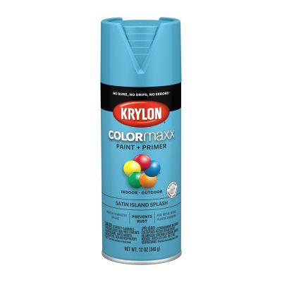 Krylon COLORmaxx Paint + Primer, Satin Island Splash