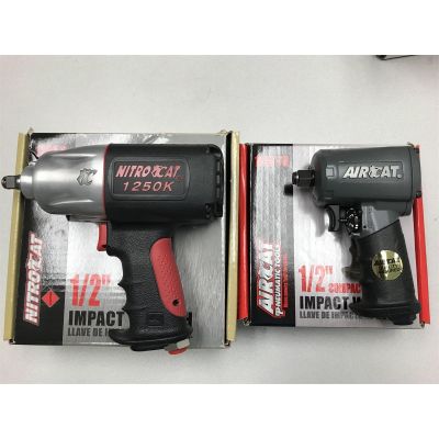 NitroCat 1/2" Drive Kevlar Composite Impact Wrench with FREE AirCat 1/2 Drive Compact Impact Wrench