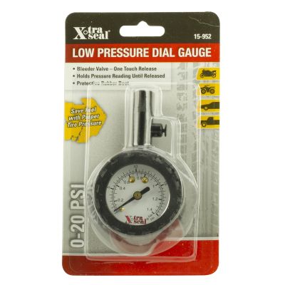 DIAL GAUGE W/TIRE TREAD, 0 - 20PSI