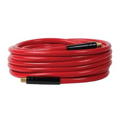 Workforce Air Hose, 3/8" x 50', 1/4" Fittings, Red, PVC