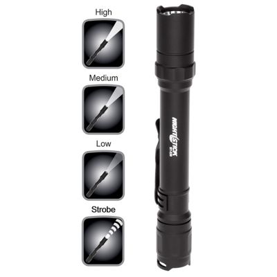 Bayco Mini-TAC Pro Flashlight - Black - 2 AA Batteries