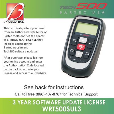 3 Year Software Certificate For The Tech500