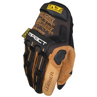 Mechanix Wear M-Pact Leather Small 8 Tan/Black