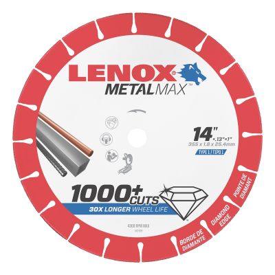 LENOX Metal Max Chop Saw Diamond Cutoff Wheel 14 in. x 1 in.