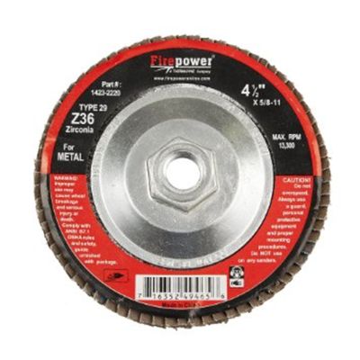 FLAP DISC,ZIRCONIA,4 1/2" X