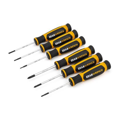 6 Pc. Phillips?/Slotted Mini Dual Material Screwdriver Set