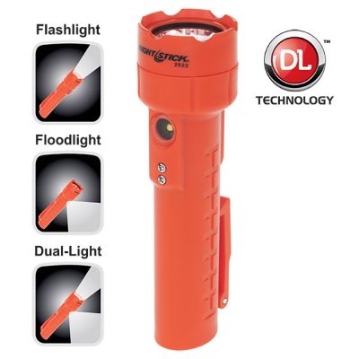 Bayco Rechargeable LED Dual-Light Flashlight with Dual Magnets (Red)