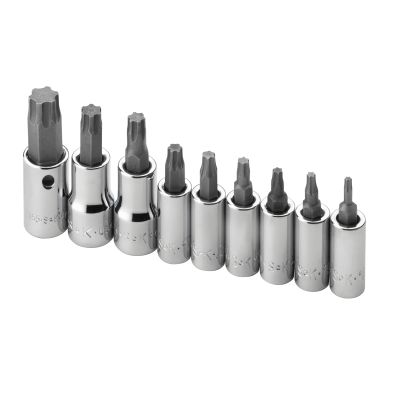 TORX BIT SKT SET 9PC T10-T50
