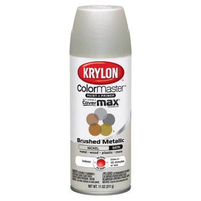 Krylon Colormaster Paint; Satin Nickel; 11 oz. Aerosol