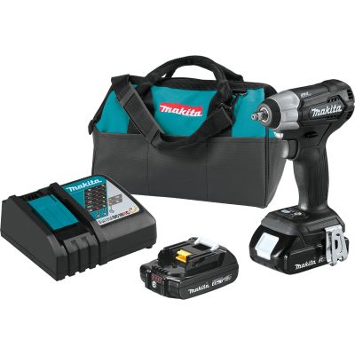 Makita 18V LXT Li-Ion 2.0 Ah Sub-Compact Brushless Cordless 3/8 in. Square Drive Impact Wrench Kit