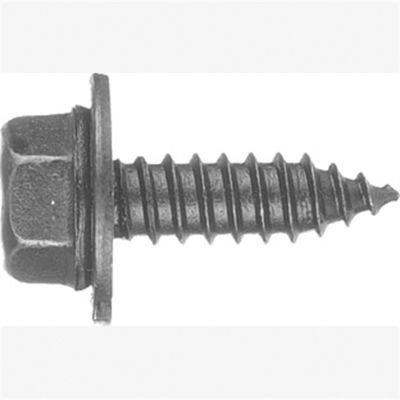 Sheet Metal Screws, Size: 6.3-1.81 x 20mm, Head: 10mm IND Hex, Finish: Black Phos., GM11500970,  100