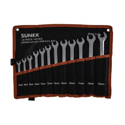12 Pc. Metric Full Polish V-Groove Combination Wre