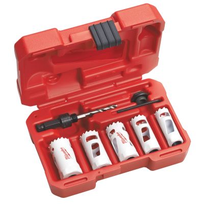 7-Piece Compact Automotive Hole Dozer Hole Saw Kit