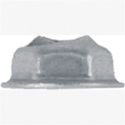Thread Cutting Nuts 1/2" Flange Zinc Finish, Screw size: 3/16" stud, 3/8" hex, Quantity: 100