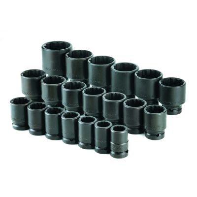 20 pc. 3/4" Drive 12-Point Std ThinWall Impact Socket Set