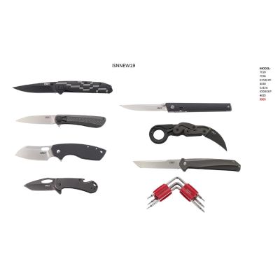 CRKT 2019 New Product Knife Bundle Pre-Pack, Knife Display