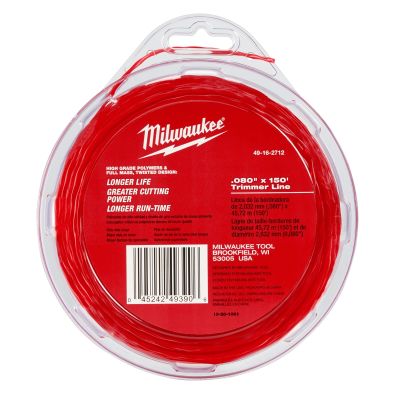 Milwaukee .080 in. x 150 ft. Brush Grass Landscaping Trimmer Line