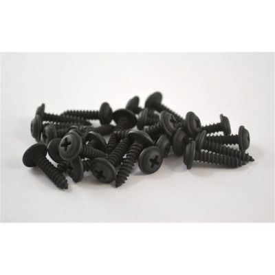 Phillips Flat Top Washer Head Black Phosphate Finish Trim Screw (25/Bag)
