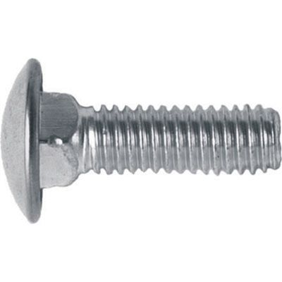 Stainless Steel Bumper Bolt, Round Head, Size: 5/16"-18 x 1", Head: 3/4", Qty: 100
