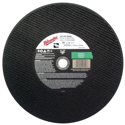 14" x 1/8" x 1" Cut-Off Wheel (Type 1)