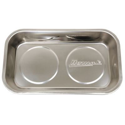 Homak Mfg. 9 in. Rectangular Magnetic Tray, Stainless Steel